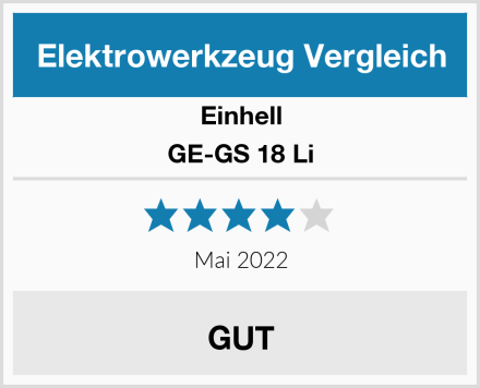 Einhell GE-GS 18 Li Test