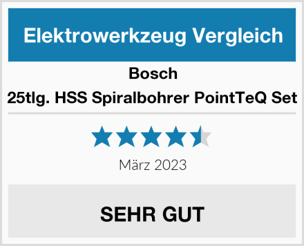 Bosch 25tlg. HSS Spiralbohrer PointTeQ Set Test