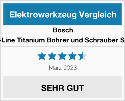 Bosch X-Line Titanium Bohrer und Schrauber Set Test