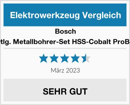 Bosch 19tlg. Metallbohrer-Set HSS-Cobalt ProBox Test