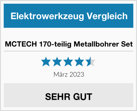  MCTECH 170-teilig Metallbohrer Set Test