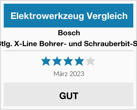 Bosch 33tlg. X-Line Bohrer- und Schrauberbit-Set Test
