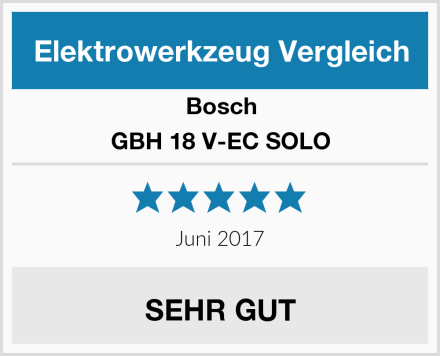 Bosch GBH 18 V-EC SOLO Test