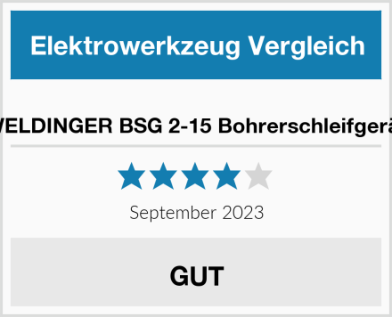  WELDINGER BSG 2-15 Bohrerschleifgerät Test