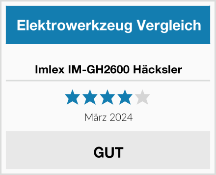  Imlex IM-GH2600 Häcksler Test
