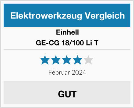 Einhell GE-CG 18/100 Li T Test