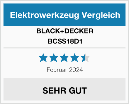 BLACK+DECKER BCSS18D1 Test
