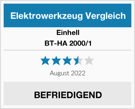 Einhell BT-HA 2000/1 Test