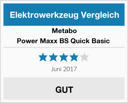 Metabo Power Maxx BS Quick Basic  Test