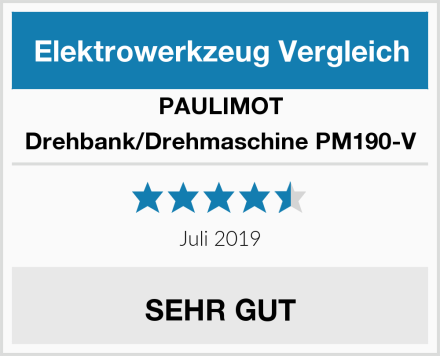 PAULIMOT Drehbank/Drehmaschine PM190-V Test