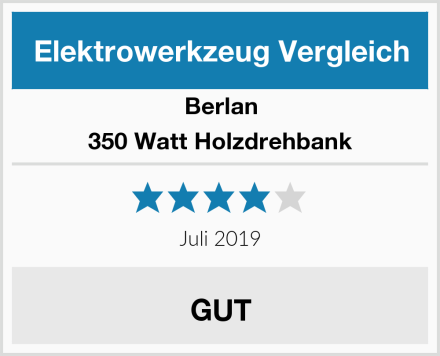 Berlan 350 Watt Holzdrehbank Test