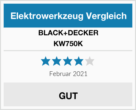 BLACK+DECKER KW750K Test