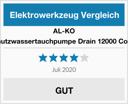 AL-KO Schmutzwassertauchpumpe Drain 12000 Comfort Test