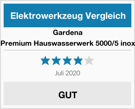 Gardena Premium Hauswasserwerk 5000/5 inox Test