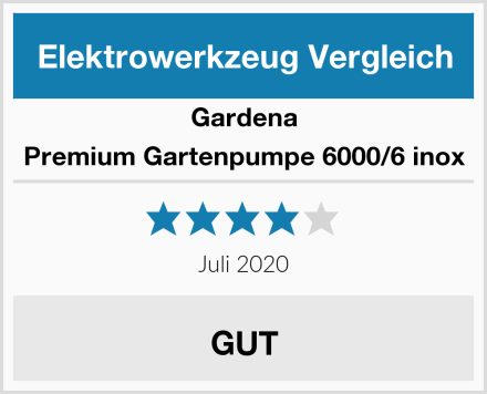 Gardena Premium Gartenpumpe 6000/6 inox Test