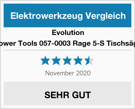 Evolution Power Tools 057-0003 Rage 5-S Tischsäge Test