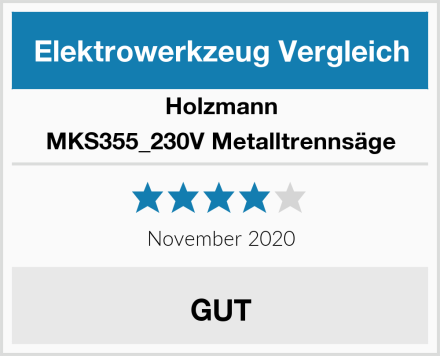 Holzmann MKS355_230V Metalltrennsäge Test