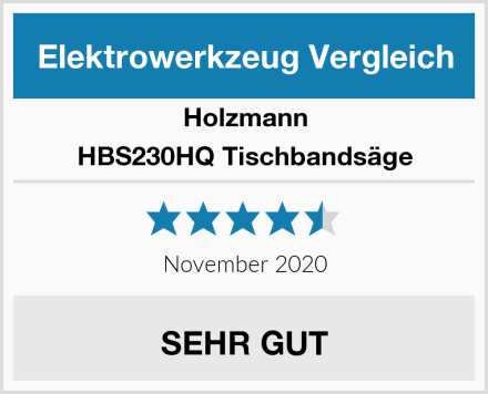 Holzmann HBS230HQ Tischbandsäge Test