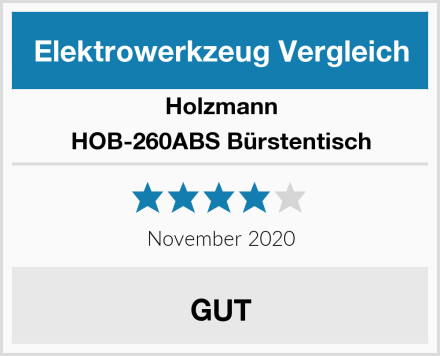 Holzmann HOB-260ABS Bürstentisch Test