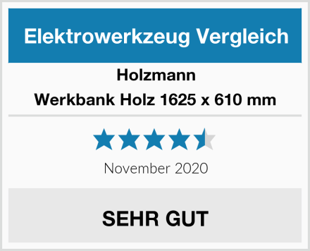 Holzmann Werkbank Holz 1625 x 610 mm Test