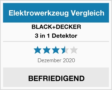 BLACK+DECKER 3 in 1 Detektor Test