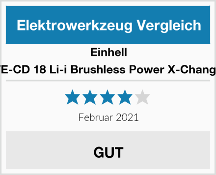 Einhell TE-CD 18 Li-i Brushless Power X-Change Test