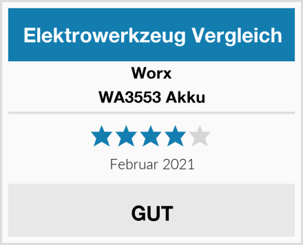 Worx WA3553 Akku Test