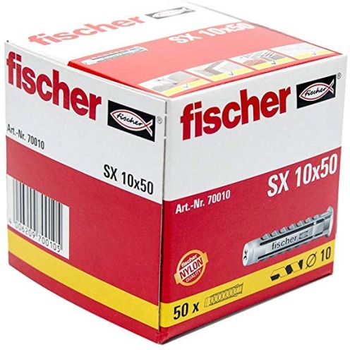  Fischer Nylon-Dübel SX10 - 50 Stück